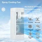 Cool Breeze | Portable Air Conditioner Desk Fan with Humidifier | Compact Cooling Solution for Personalized Comfort