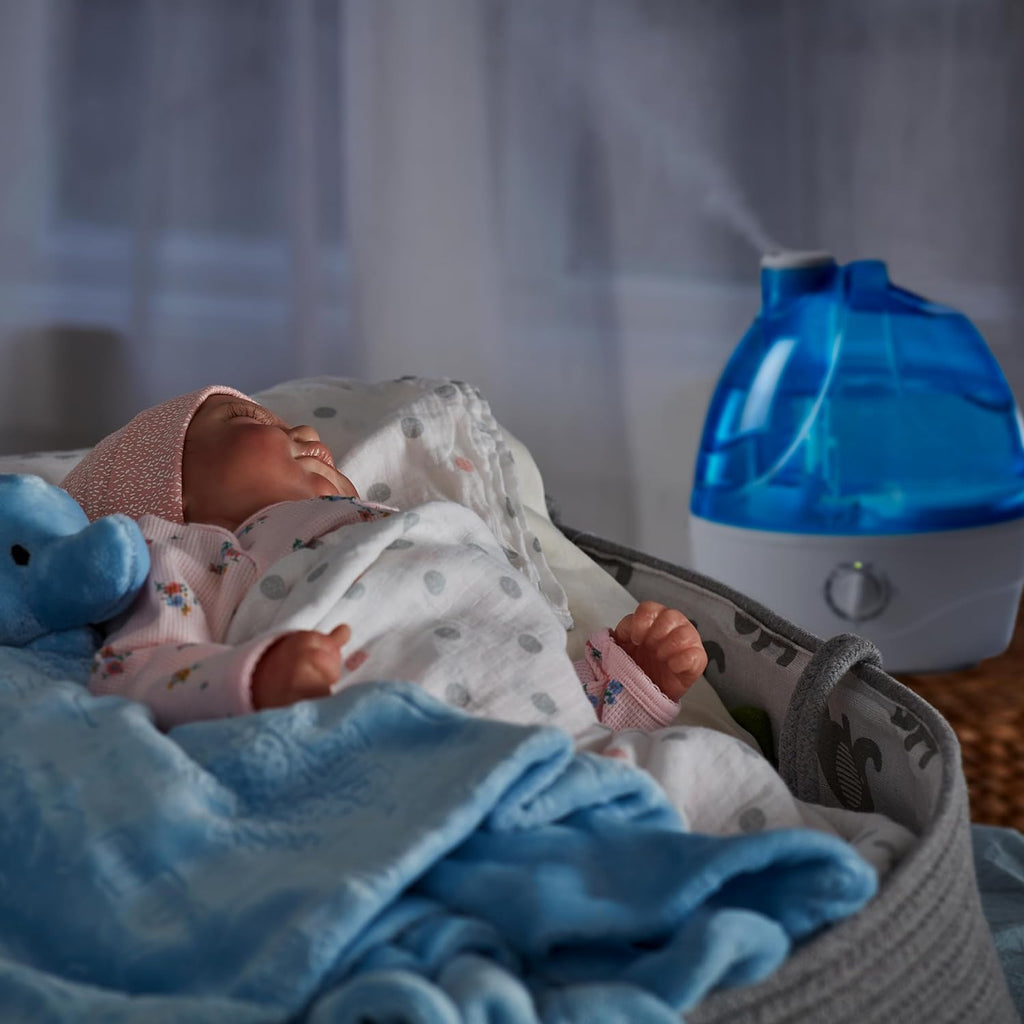 Cool Mist Humidifier with 2.2L Tank & 360° Nozzle | Whisper-Quiet Design for Bedroom Comfort