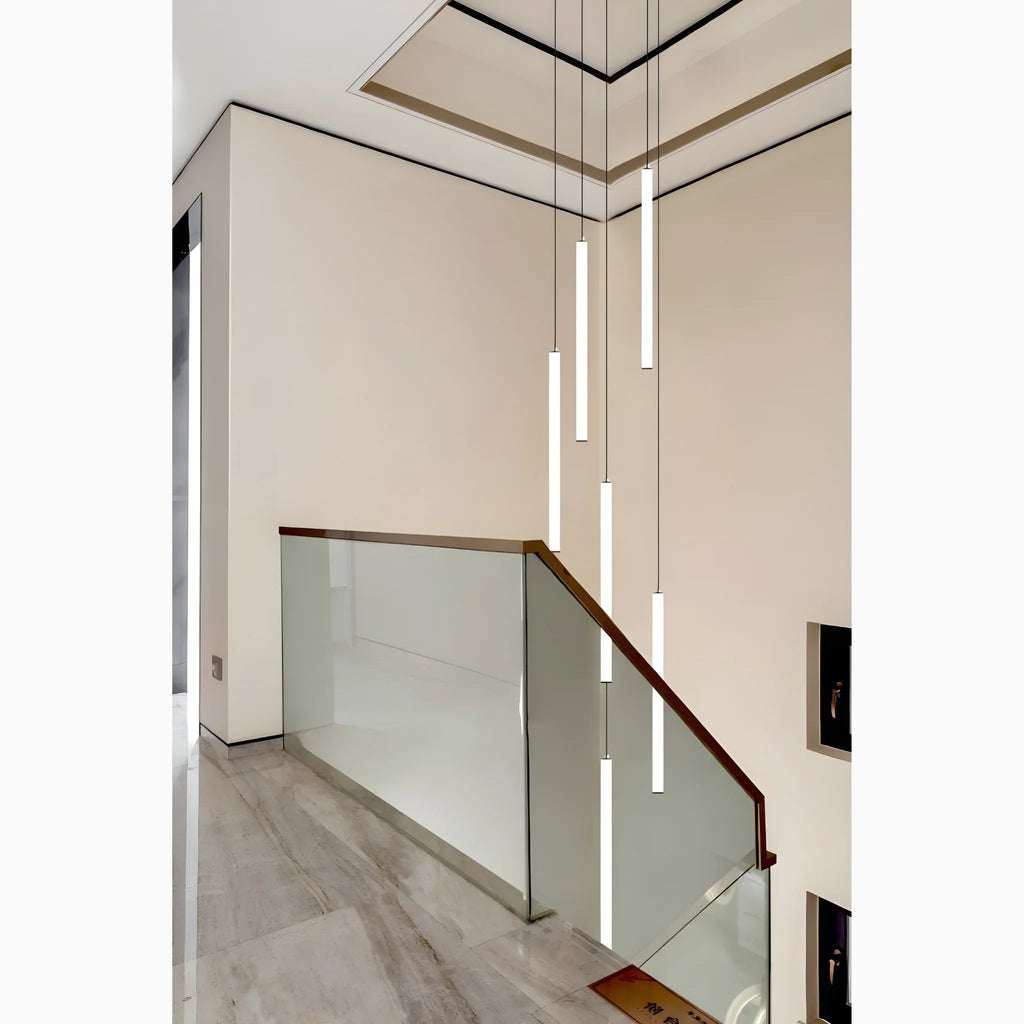 Spiral Pendant Light Modern Staircase LED Chandelier