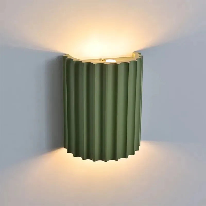 Creative Sconces | Modern Wall Light with Ruffled Lampshade Design | Elegant Ambience for Home Decor