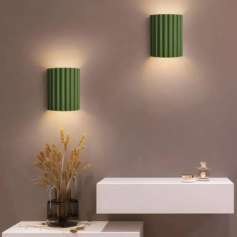 Creative Sconces | Modern Wall Light with Ruffled Lampshade Design | Elegant Ambience for Home Decor
