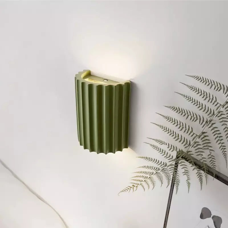 Creative Sconces | Modern Wall Light with Ruffled Lampshade Design | Elegant Ambience for Home Decor