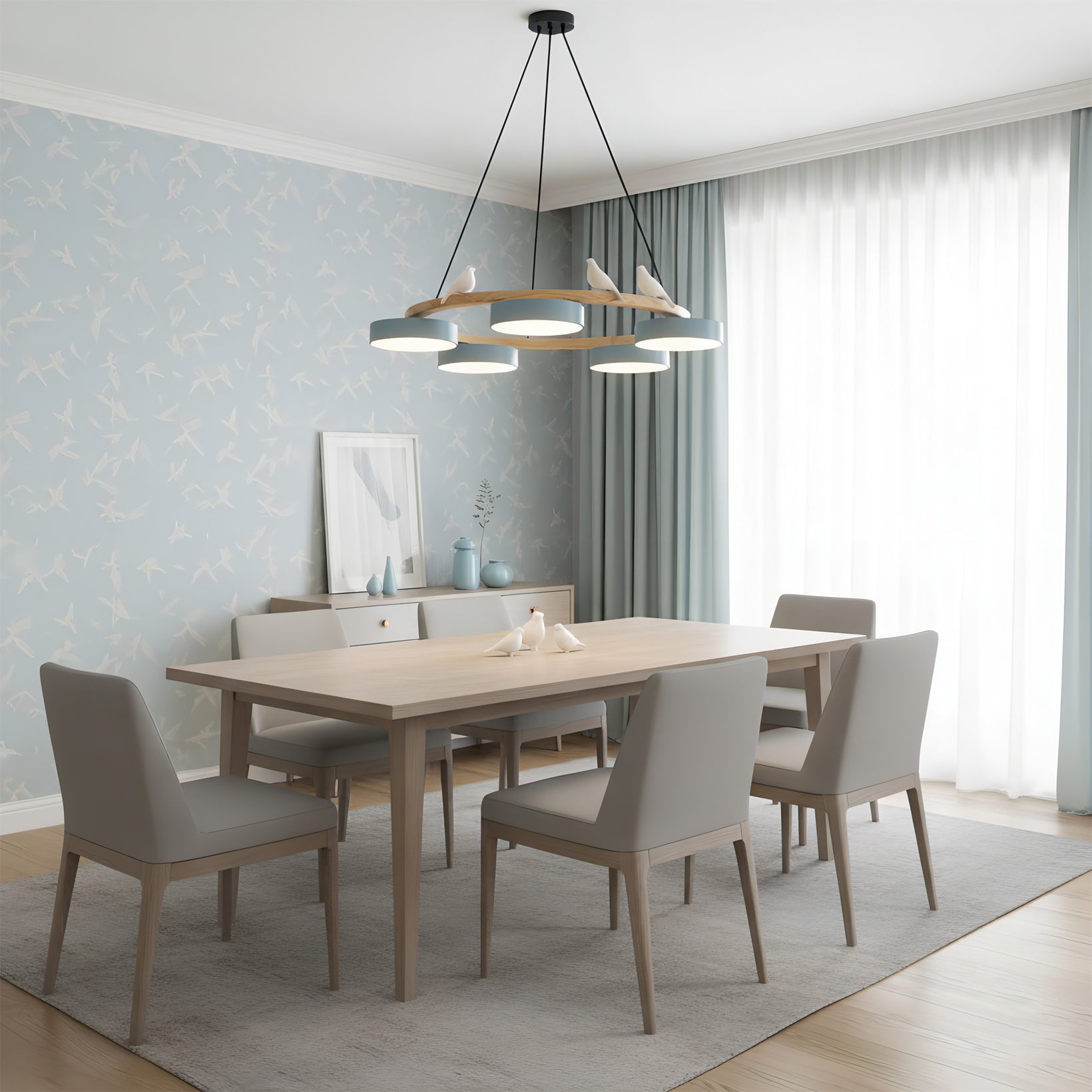 Bird Round Chandelier LED Ceiling Light