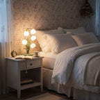 Bell Orchid Table Lamp Modern Floral Accent Light