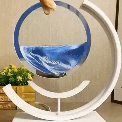 Dynamic Sand Art LED Lamp | Mesmerizing Wall Decor with Remote Control for Serene Home Atmosphere