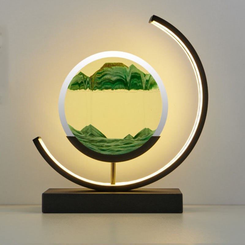Dynamic Sand Art LED Lamp | Mesmerizing Wall Decor with Remote Control for Serene Home Atmosphere