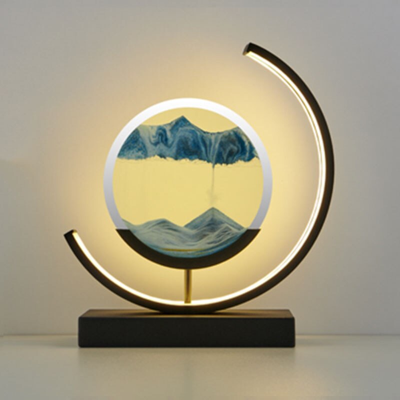 Dynamic Sand Art LED Lamp | Mesmerizing Wall Decor with Remote Control for Serene Home Atmosphere
