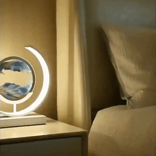Dynamic Sand Art LED Lamp | Mesmerizing Wall Decor with Remote Control for Serene Home Atmosphere