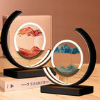 Dynamic Sand Art LED Lamp | Mesmerizing Wall Decor with Remote Control for Serene Home Atmosphere