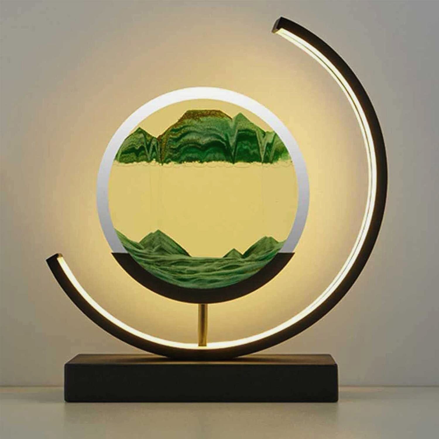Dynamic Sand Art LED Lamp | Mesmerizing Wall Decor with Remote Control for Serene Home Atmosphere