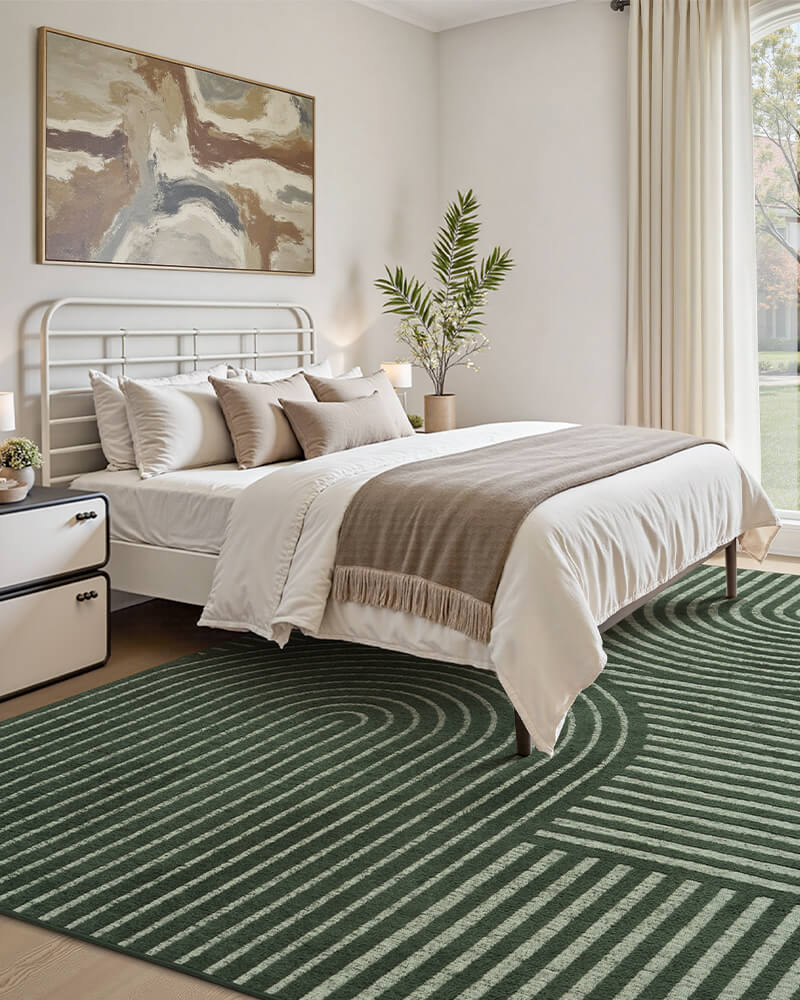 Echo Collection | Washable Area Rug with Non-Slip Backing | Soft, Kid & Pet Friendly Comfort for Home