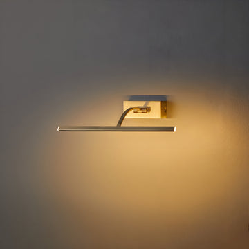Elegant Brass Picture Light Sconce with Adjustable LED for Art Display