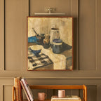 Elegant Brass Picture Light Sconce with Adjustable LED for Art Display