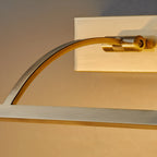 Elegant Brass Picture Light Sconce with Adjustable LED for Art Display