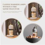 Elegant Candle Warmer Lamp with Adjustable Height & Dimmable Heat for Cozy Fragrance