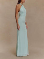 Elegant Collection | Black Maxi Dress with Ruched Detailing | Flattering Silhouette for Timeless Style