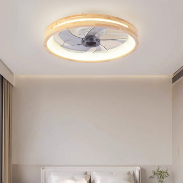 Elegant Collection | Ceiling Fan Light with LED & Solid Wood Design | Stylish Illumination for Modern Bedrooms