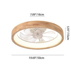 Elegant Collection | Ceiling Fan Light with LED & Solid Wood Design | Stylish Illumination for Modern Bedrooms