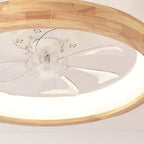Elegant Collection | Ceiling Fan Light with LED & Solid Wood Design | Stylish Illumination for Modern Bedrooms