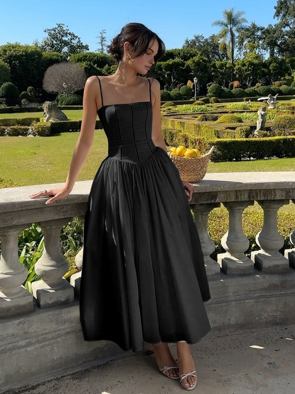 Elegant Collection | Women's Cocktail Midi Dress with Flattering Corset | Timeless Style for Special Occasions