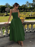 Elegant Collection | Women's Cocktail Midi Dress with Flattering Corset | Timeless Style for Special Occasions