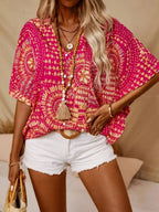 Elegant Collection | Women's Top with V-Neck Design & Comfortable Fit | Stylish Blouse for Everyday Wear