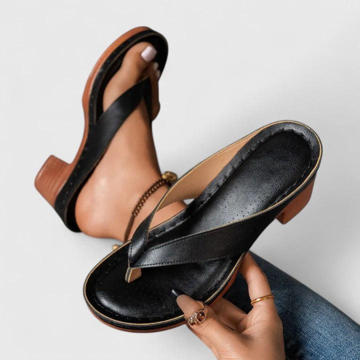 Elegant Comfort | Women's Black Heels with Ergonomic Footbed | Stylish Support for All-Day Wear