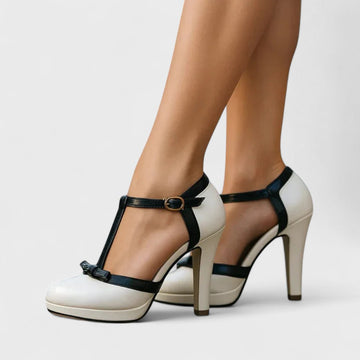 Elegant Comfort | Women's Heels with Padded Insole & Solid Heel | All-Day Wear for Style and Support