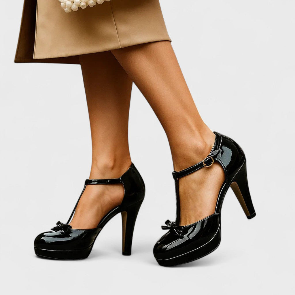 Elegant Comfort | Women's Heels with Padded Insole & Solid Heel | All-Day Wear for Style and Support
