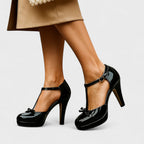 Elegant Comfort | Women's Heels with Padded Insole & Solid Heel | All-Day Wear for Style and Support