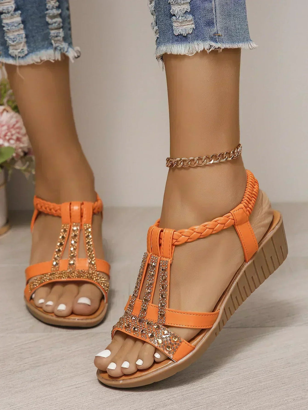 Elegant Comfort | Women's Sandals with Soft Cushioning | Adjustable Design for All-Day Support