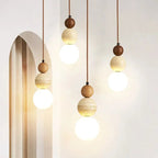 Elegant Cream Pendant Lighting with Bauhaus Design & Warm Ambient Glow for Stylish Interiors