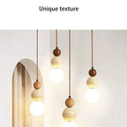 Elegant Cream Pendant Lighting with Bauhaus Design & Warm Ambient Glow for Stylish Interiors