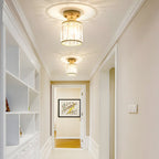 Elegant Crystal Ceiling Light Fixture with Dimmable LED for Luxurious Ambiance