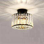 Elegant Crystal Flush Mount Ceiling Light with LED & 360° Illumination for Living Rooms and Bedrooms
