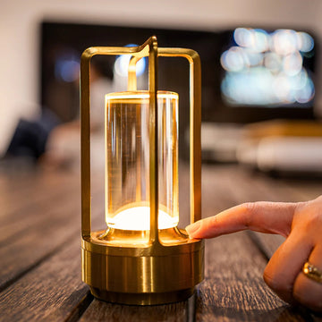 Elegant Crystal Glow | Outdoor Lantern Lamp with Remote Control & Dimmable Lighting | Rechargeable Accent for Home and Garden