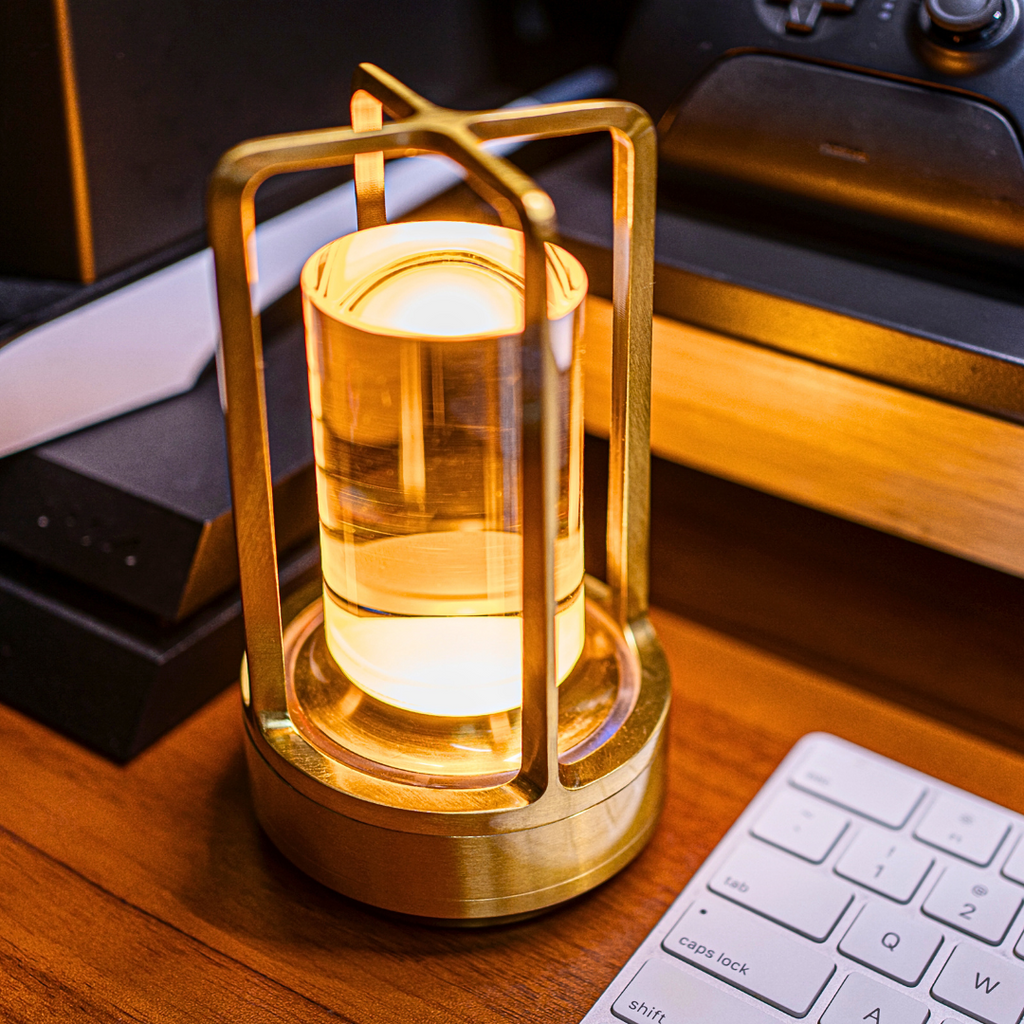 Elegant Crystal Glow | Outdoor Lantern Lamp with Remote Control & Dimmable Lighting | Rechargeable Accent for Home and Garden