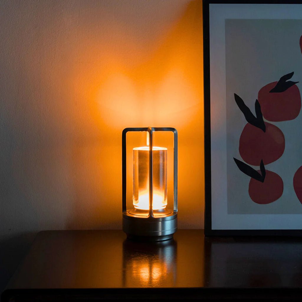 Elegant Crystal Glow | Outdoor Lantern Lamp with Remote Control & Dimmable Lighting | Rechargeable Accent for Home and Garden
