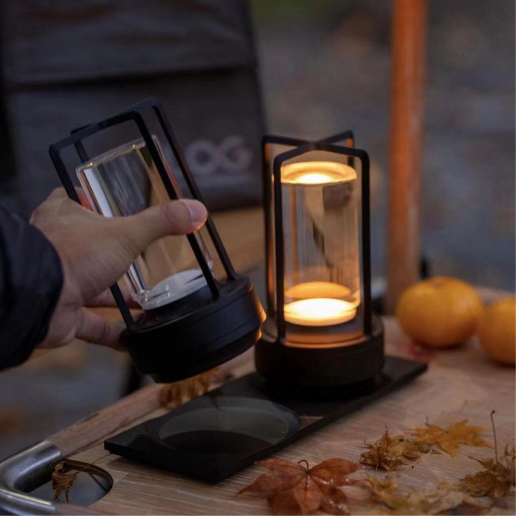 Elegant Crystal Glow | Outdoor Lantern Lamp with Remote Control & Dimmable Lighting | Rechargeable Accent for Home and Garden