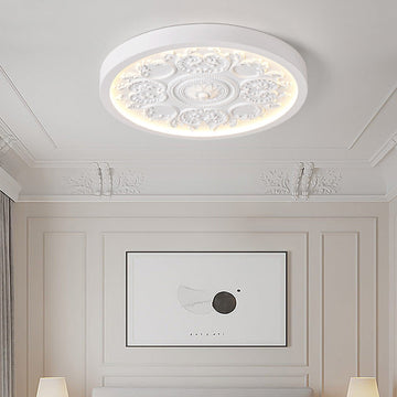 Elegant Flush Mount Ceiling Light with Dimmable LED & Adjustable Color Temperature | Modern Minimalist Design for Bedroom