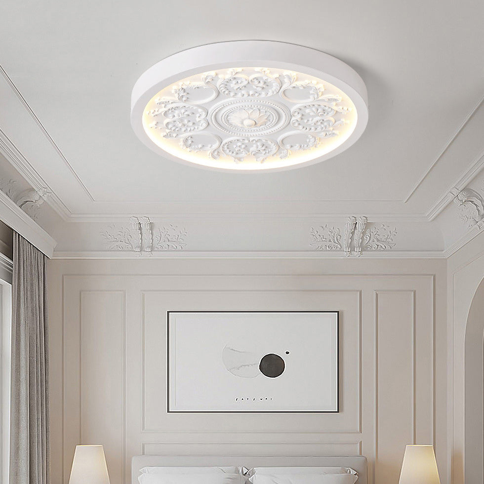 Elegant Flush Mount Ceiling Light with Dimmable LED & Adjustable Color Temperature | Modern Minimalist Design for Bedroom