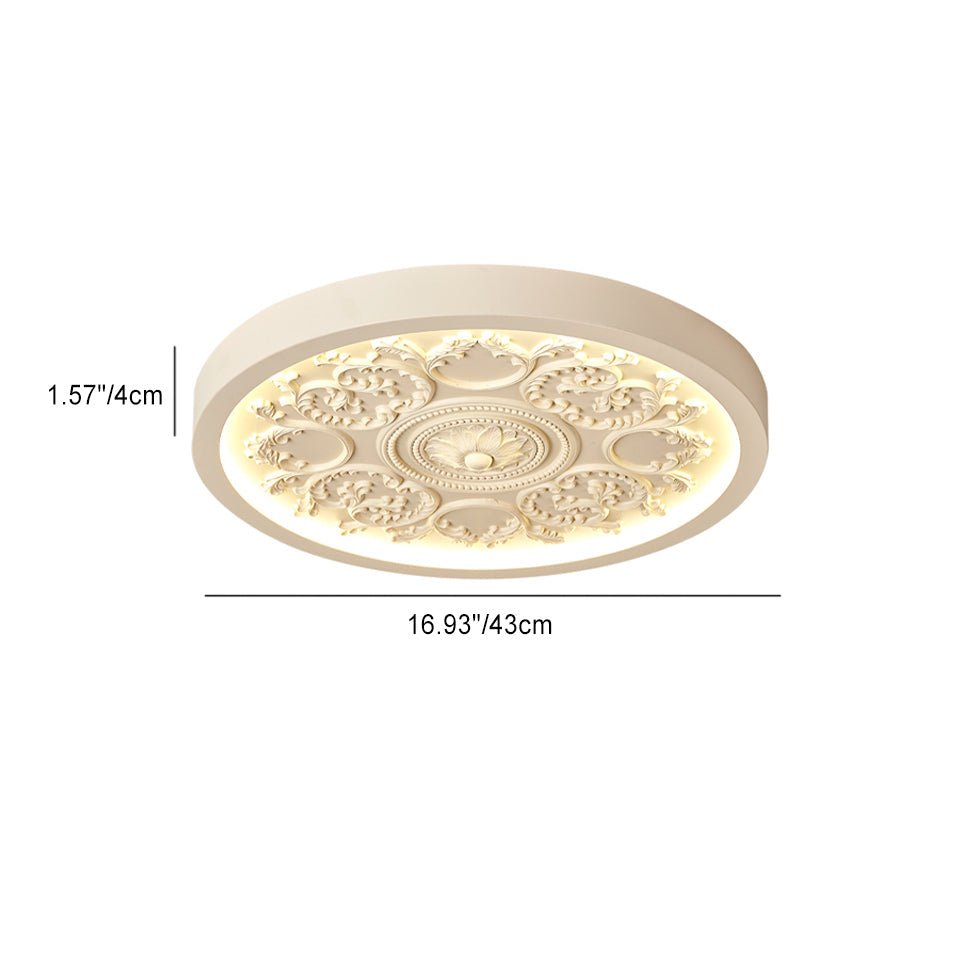 Elegant Flush Mount Ceiling Light with Dimmable LED & Adjustable Color Temperature | Modern Minimalist Design for Bedroom