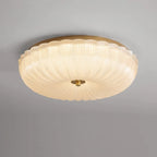 Elegant Flush Mount Ceiling Light with Dimmable LED & Frosted Glass for Cozy Ambiance