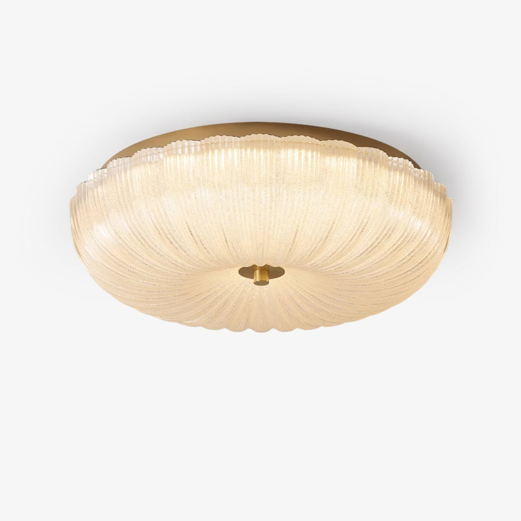 Elegant Flush Mount Ceiling Light with Dimmable LED & Frosted Glass for Cozy Ambiance