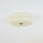 Elegant Flush Mount Ceiling Light with Integrated LED | Art Deco Design for Warm Ambient Lighting