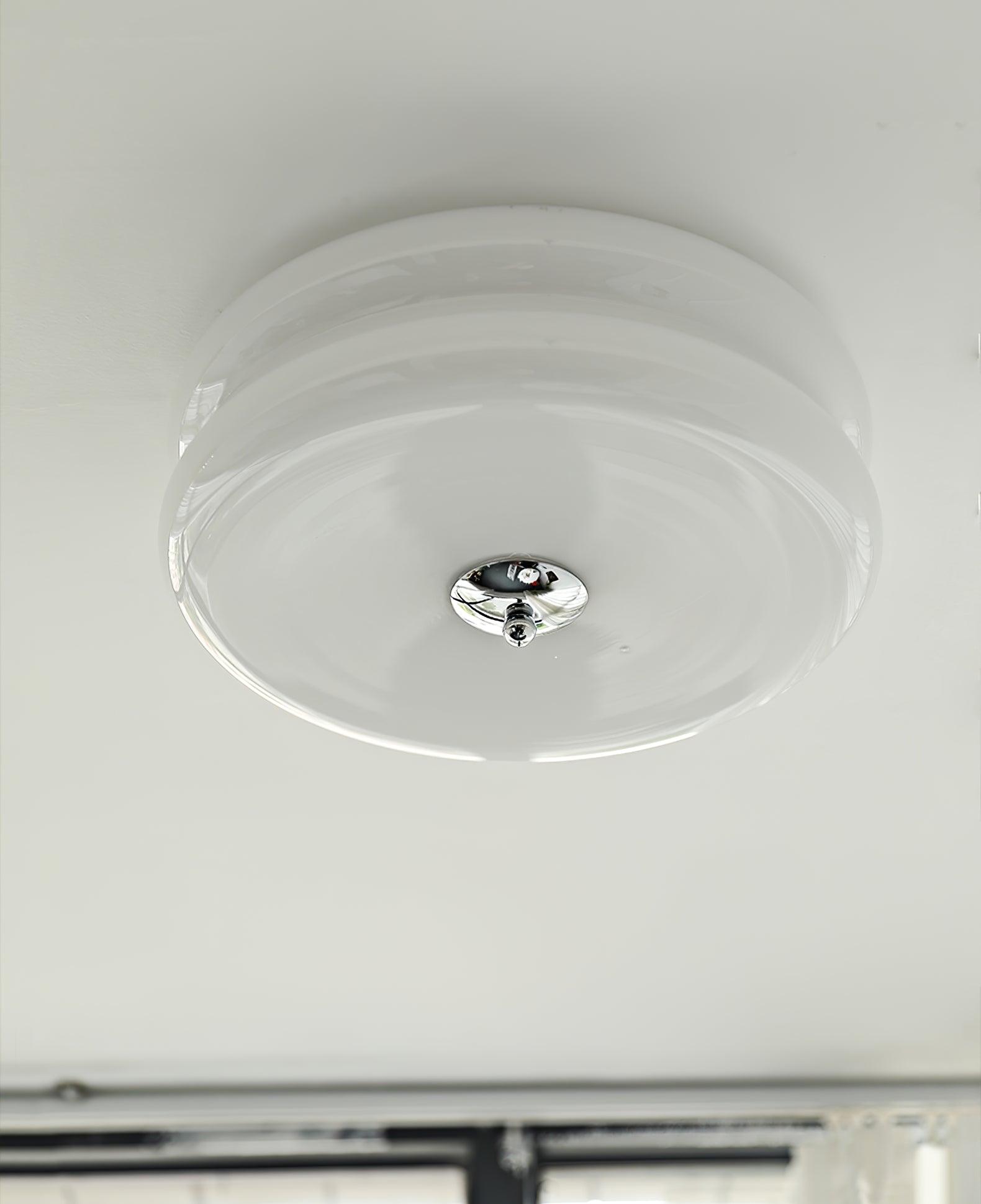 Elegant Flush Mount Ceiling Light with Integrated LED | Art Deco Design for Warm Ambient Lighting