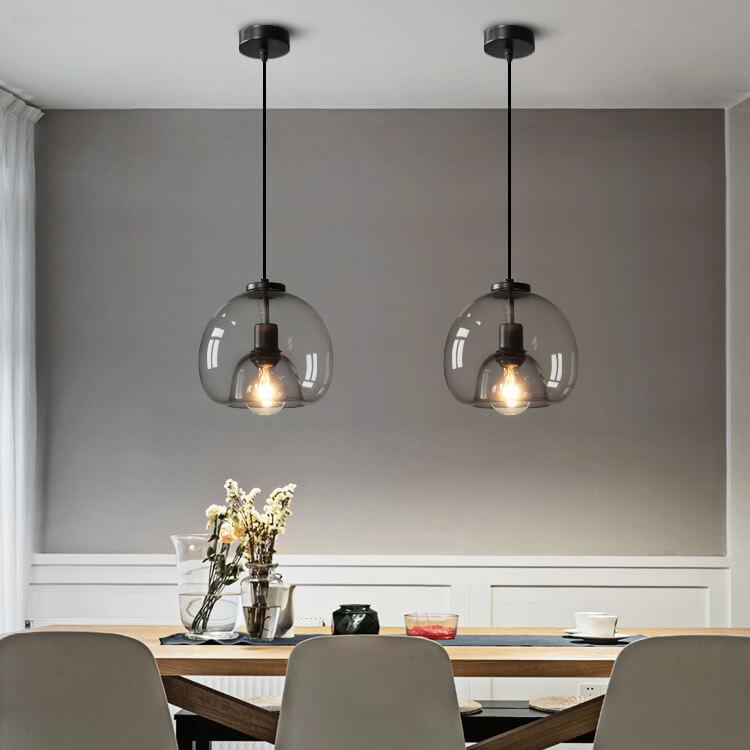 Elegant Glass Pendant Light | Adjustable Modern Kitchen Lighting for Sophisticated Spaces