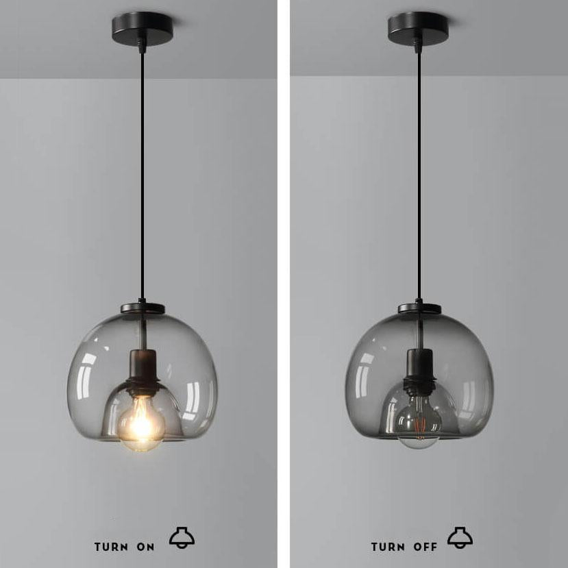 Elegant Glass Pendant Light | Adjustable Modern Kitchen Lighting for Sophisticated Spaces