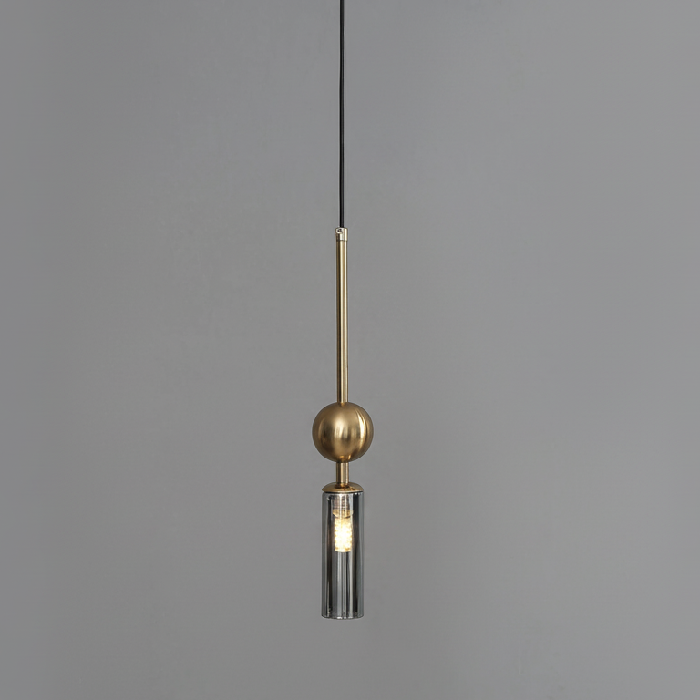 Elegant Glass Pendant Light | Black & Gold Design with Dimmable Feature | Perfect Kitchen Pendant Lighting for Modern Interiors