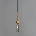 Elegant Glass Pendant Light | Black & Gold Design with Dimmable Feature | Perfect Kitchen Pendant Lighting for Modern Interiors
